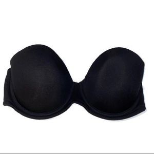 Black Strapless Bra